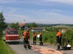 Oelspur Leminger Hoehe bei hochsommerlichen Temperaturen